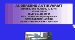 Desktop Screenshot of andersenant.dk
